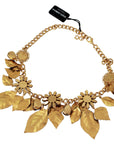Dolce & Gabbana Elegant Floral Sicily Charm Necklace
