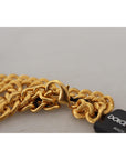 Dolce & Gabbana Elegant Gold-Tone Floral Fruit Necklace