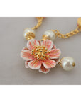Dolce & Gabbana Elegant Floral Statement Charm Necklace