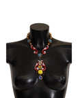 Dolce & Gabbana Multicolor Crystal Statement Necklace