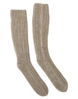 Dolce & Gabbana Chic Beige Wool Blend Over-the-Calf Socks