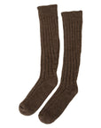 Dolce & Gabbana Chic Brown Wool Blend Over-Calf Socks