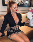 Diamond Fringe Skirt Two-Piece Set
