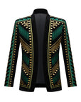 Embroidery Men Suits&Blazer One Piece Luxury Royal Fashion Casual Business Trendy Male Suit Jacket In Stock Free Shipping
