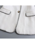 White Women's Designer Blazer Suit: The Perfect Blend of Luxury and Style
