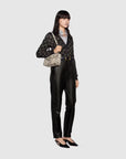Gucci Sac à épaule GG Marmont en python petite taille