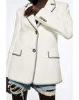 White Women's Designer Blazer Suit: The Perfect Blend of Luxury and Style