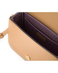 Versace Elegant Calf Leather Shoulder Bag in Brown