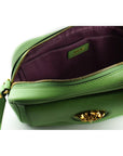 Versace Elegant Mint Green Leather Camera Case Bag