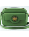 Versace Elegant Mint Green Leather Camera Case Bag