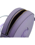 Versace Elegant Purple Round Shoulder Bag