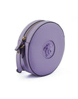 Versace Elegant Purple Round Shoulder Bag