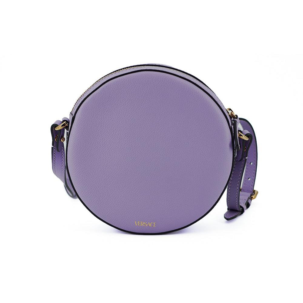 Versace Elegant Purple Round Shoulder Bag