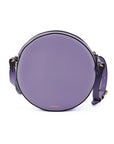 Versace Elegant Purple Round Shoulder Bag
