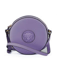 Versace Elegant Purple Round Shoulder Bag