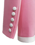 Blazer Cardigan Ajusté Rose Fermeture En crochet - Paris Deluxe