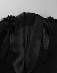 Blazer Noir Original Paris Deluxe à Revers - Paris Deluxe