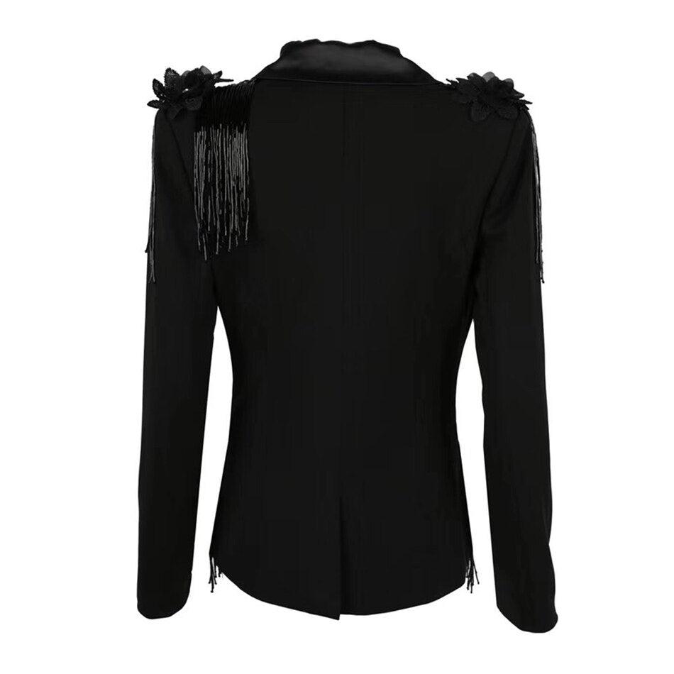 Blazer Noir Original Paris Deluxe à Revers - Paris Deluxe