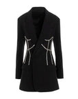 Blazer Robe Slim Double Boutonnage Col V Plongeant - Paris Deluxe