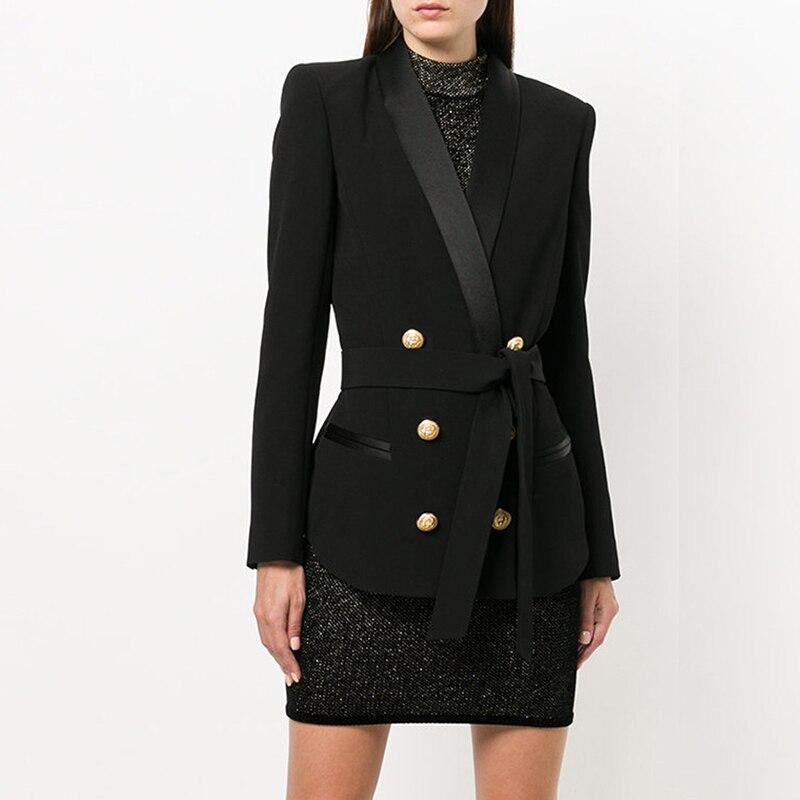 Blazer Rose avec Ceinture Col en Châle - Paris Deluxe