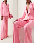 Designer Pink Cotton Women's Suit for Formal Occasions and Office Wear