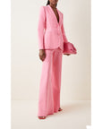 Designer Pink Cotton Women's Suit for Formal Occasions and Office Wear