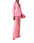 Designer Pink Cotton Women's Suit for Formal Occasions and Office Wear