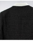 Deux Pièces Gris Short & Cardigan Gris & Boutons Dorés - Paris Deluxe