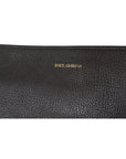 Dolce & Gabbana Elegant Black Leather Sling Shoulder Bag