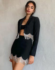 Ensemble Deux Pièces avec Décoration Jacket Et mini Jupe Look Star - Paris Deluxe