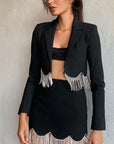 Ensemble Deux Pièces avec Décoration Jacket Et mini Jupe Look Star - Paris Deluxe