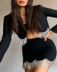 Ensemble Deux Pièces avec Décoration Jacket Et mini Jupe Look Star - Paris Deluxe