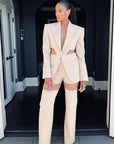 Ensemble Tailleur Chic & Décontracté avec Ouvertures - Paris Deluxe