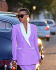 Ensemble Tailleur Deux Pièces Chic Violet - Paris Deluxe