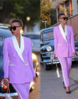 Ensemble Tailleur Deux Pièces Chic Violet - Paris Deluxe