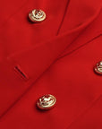 Ensemble Tailleur Deux Pièces Rouge - Paris Deluxe