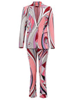 Ensemble Tailleur Motifs Rose Coupe Régularisée - Paris Deluxe