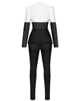 Ensemble Tailleur Noir Fermeture En Crochet Coupe Regular - Paris Deluxe