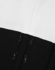 Ensemble Tailleur Noir Fermeture En Crochet Coupe Regular - Paris Deluxe