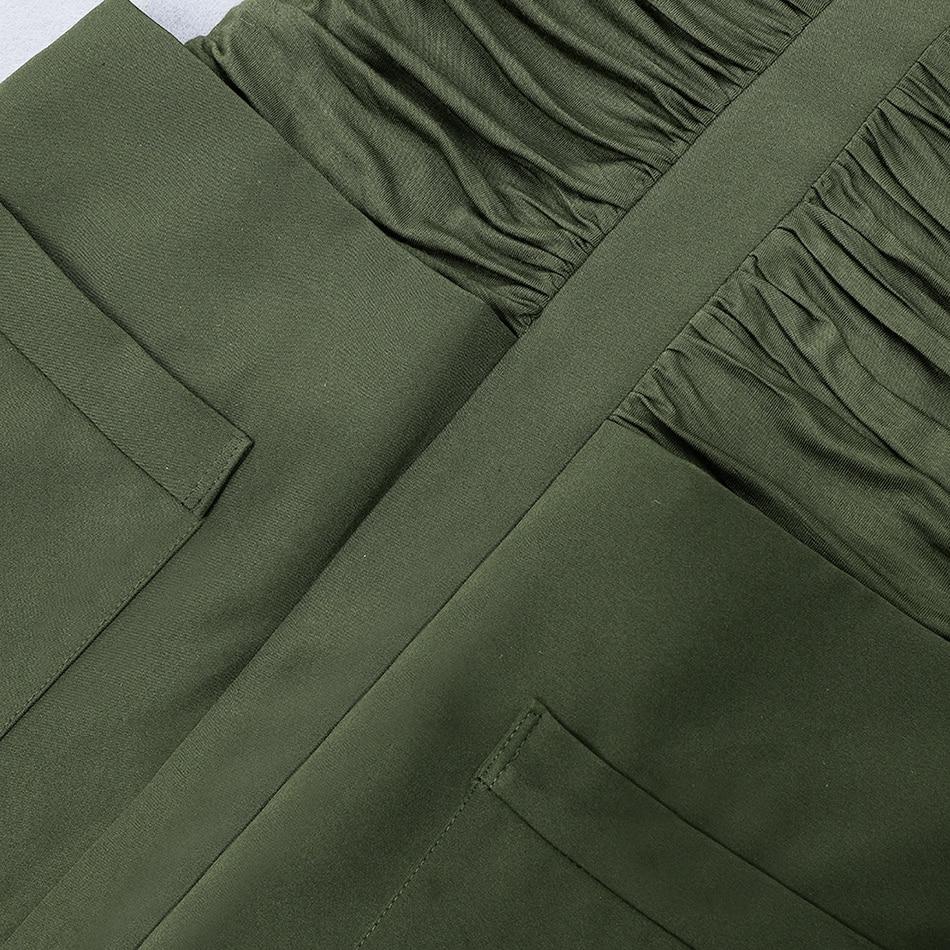 Robe Courte Verte Col Polo Boutonnages Poignets Style Oakland - Paris Deluxe