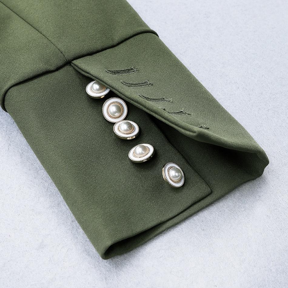 Robe Courte Verte Col Polo Boutonnages Poignets Style Oakland - Paris Deluxe