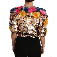 Dolce & Gabbana Enchanted Sicily Crystal-Embellished Short Jacket