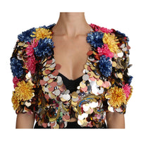 Dolce & Gabbana Enchanted Sicily Crystal-Embellished Short Jacket