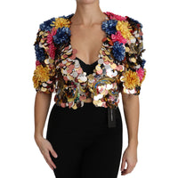 Dolce & Gabbana Enchanted Sicily Crystal-Embellished Short Jacket