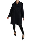 Dolce & Gabbana Elegant Polka Dot Lined Blue Jacket