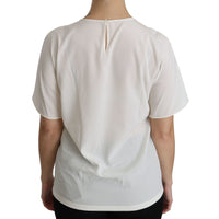 Dolce & Gabbana Elegant Silk Blend Round Neck Top