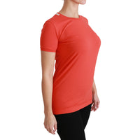 Dolce & Gabbana Elegant Red Crewneck Short Sleeve Tee