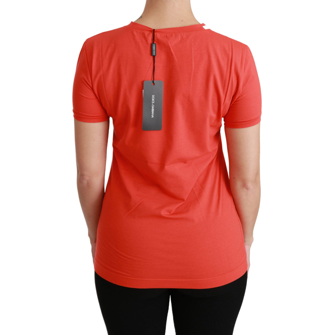 Dolce & Gabbana Elegant Red Crewneck Short Sleeve Tee