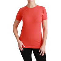 Dolce & Gabbana Elegant Red Crewneck Short Sleeve Tee