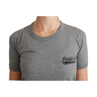 Dolce & Gabbana Chic Gray Amore Patch Crewneck Tee